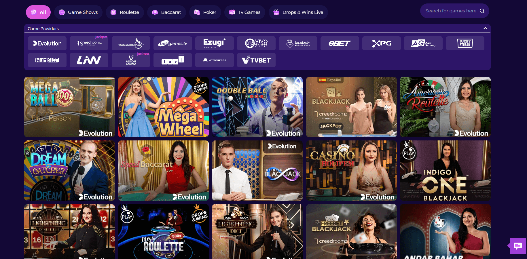 Casino en direct Crashino