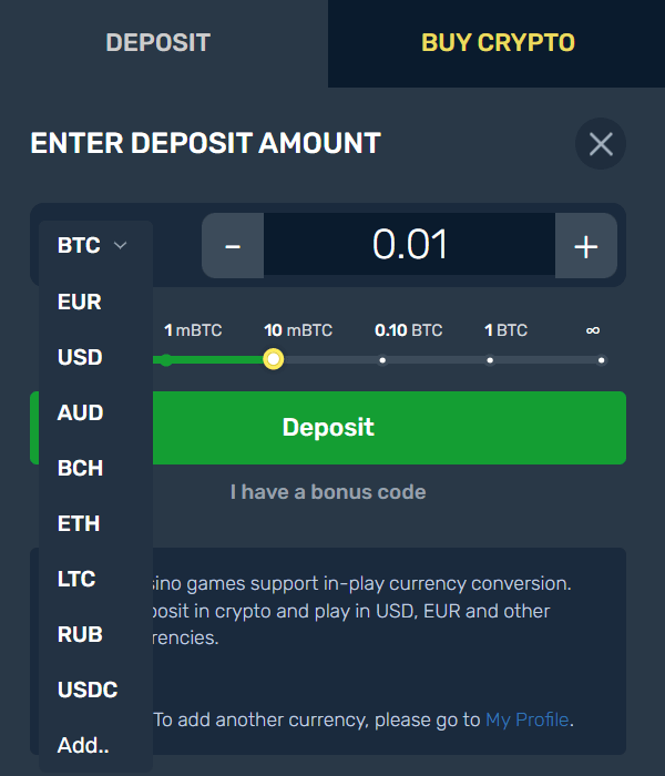 Options de paiement de Winz