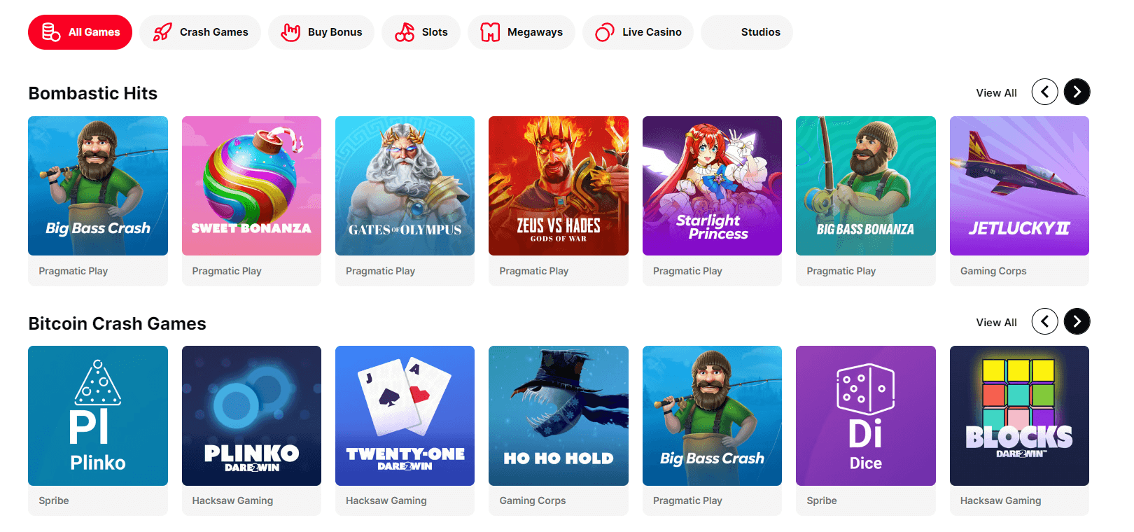 Jeux de Casino Bombastic