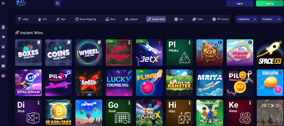 Jeux instantanés de 7bitcasino
