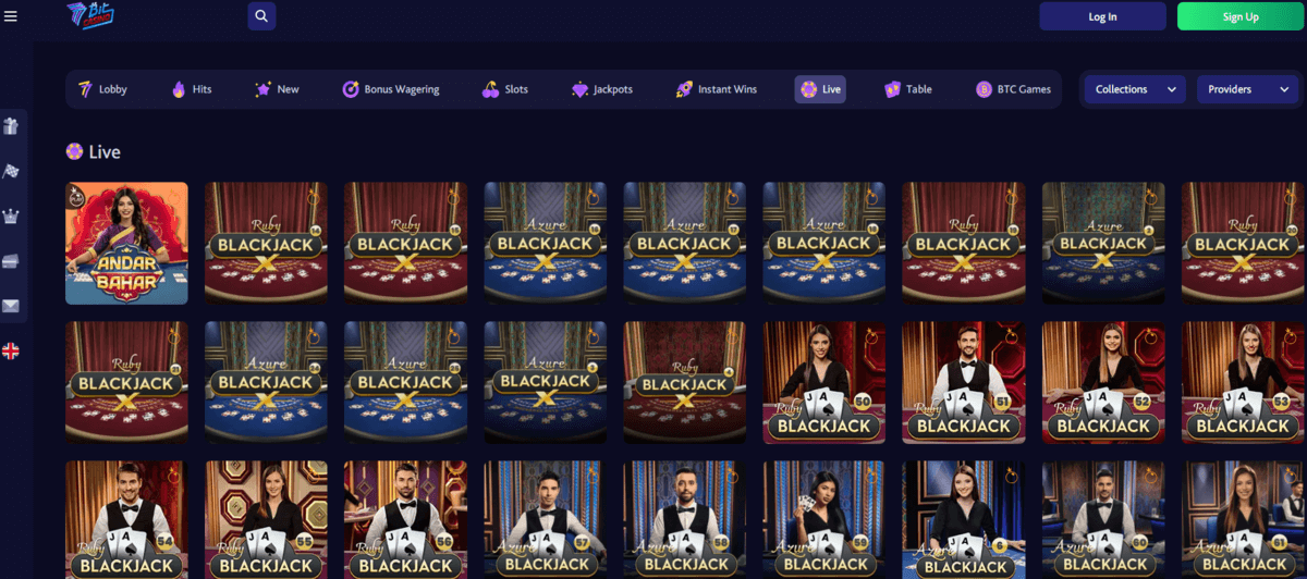 7bitcasino Jeux en direct