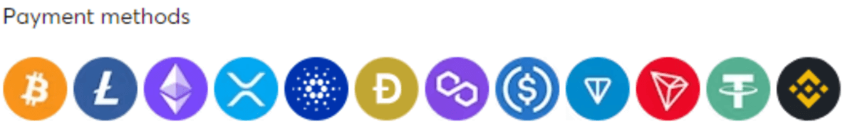 Méthodes de paiement Bitcasino