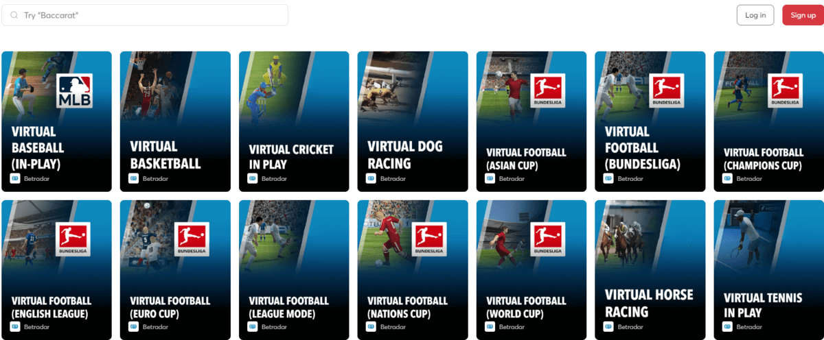 Sports virtuels Bitcasino