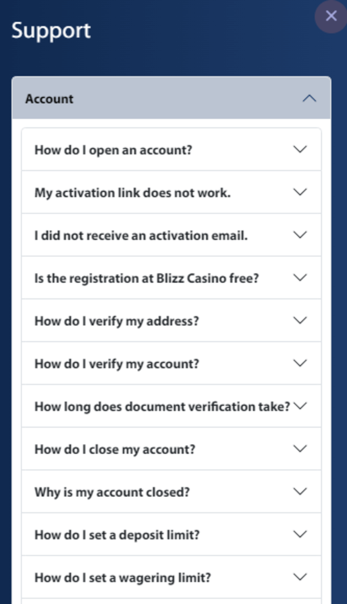 FAQ de l'assistance Blizz