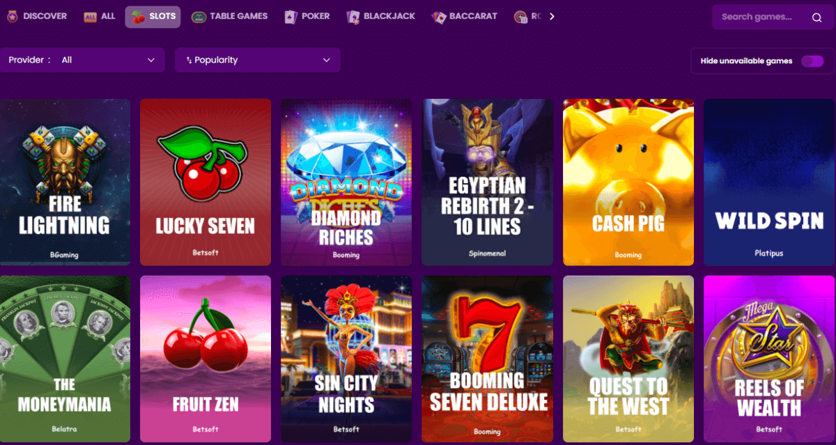 Machines à sous Trustdice